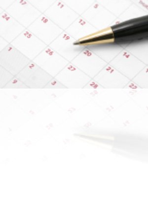 Kalender mit Kugelschreiber