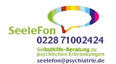 SeeleFon - Tel.: 0228 71002424 - Selbsthilfe-Beratung zu psychischen Erkrankungen - seelefon@psychiatrie.de